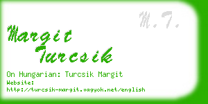 margit turcsik business card